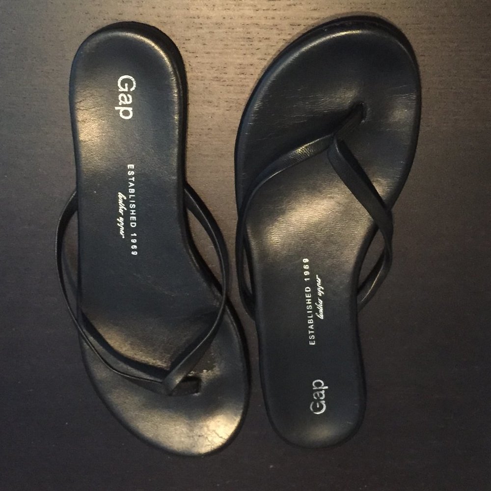 Gap Leather Flip Flops - 2 pairs